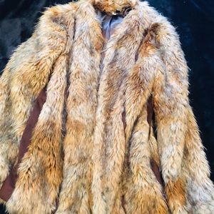 TOPSHOP faux fur jacket
